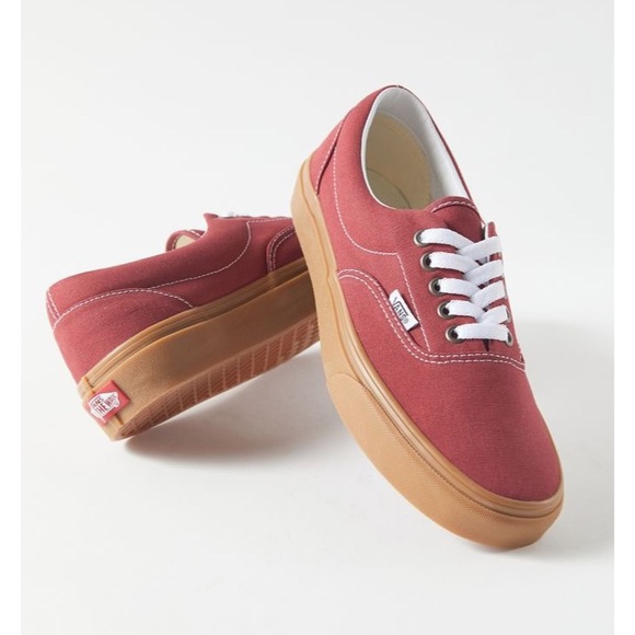 burgundy gum vans